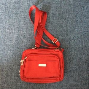 Baggallini crossbody red smaller travel bag
